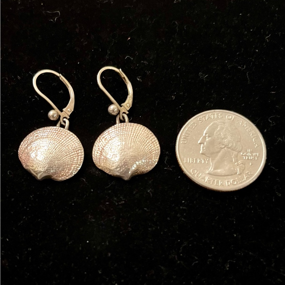 Sterling shell earrings